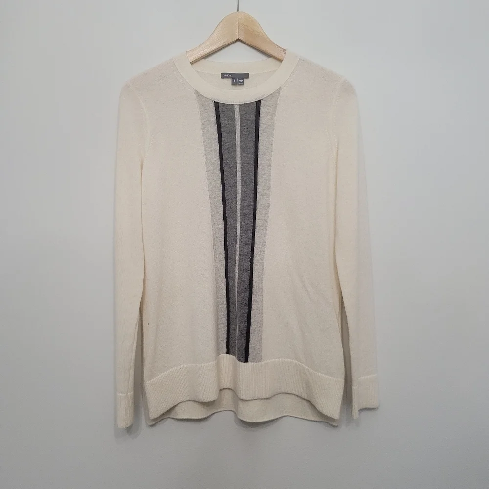 Vince Regimentak stripe cashmere sweater